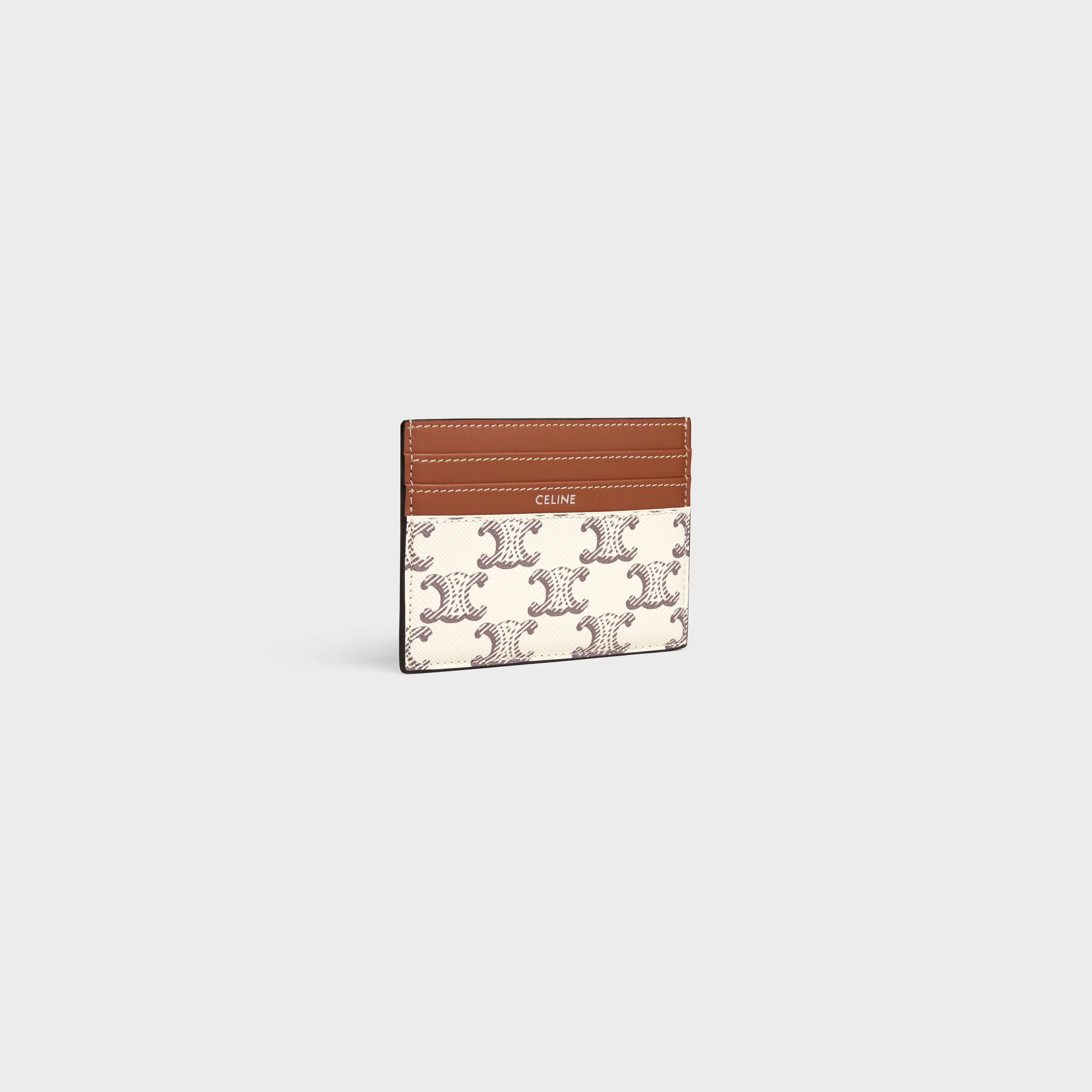 LARGE CARD HOLDER in Triomphe Canvas and calfskin - 2