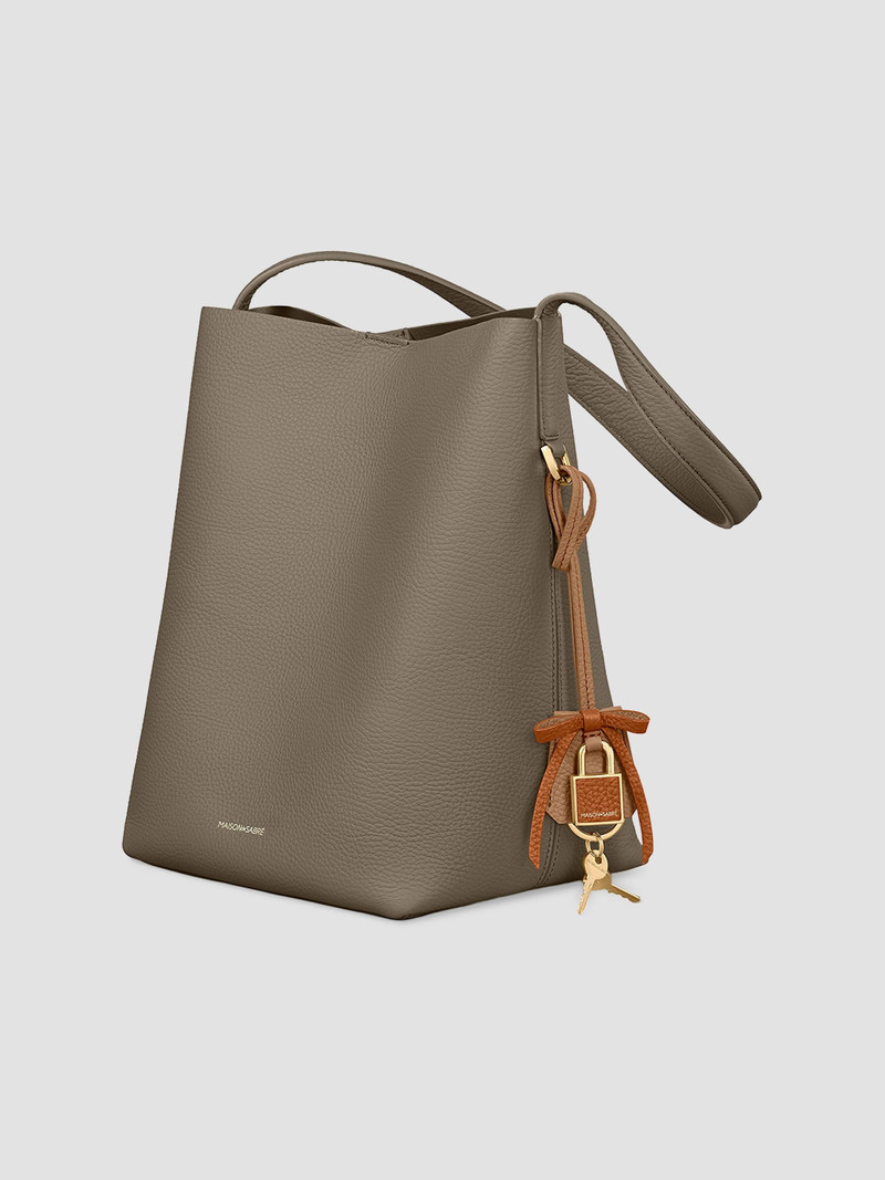 Women's The Bow Padlock Charm - Sandstone Pecan 6