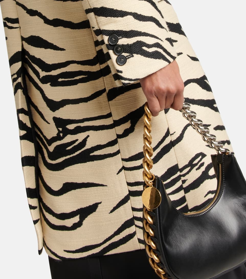 Printed double-breasted coat - 6