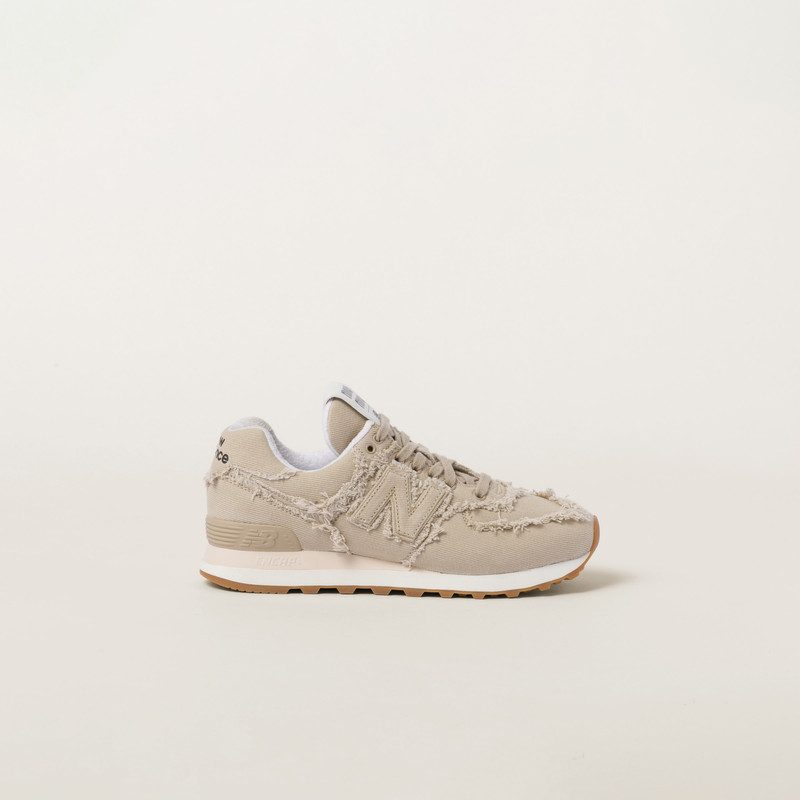 Miu Miu New Balance 574 x Miu Miu denim sneakers outlook