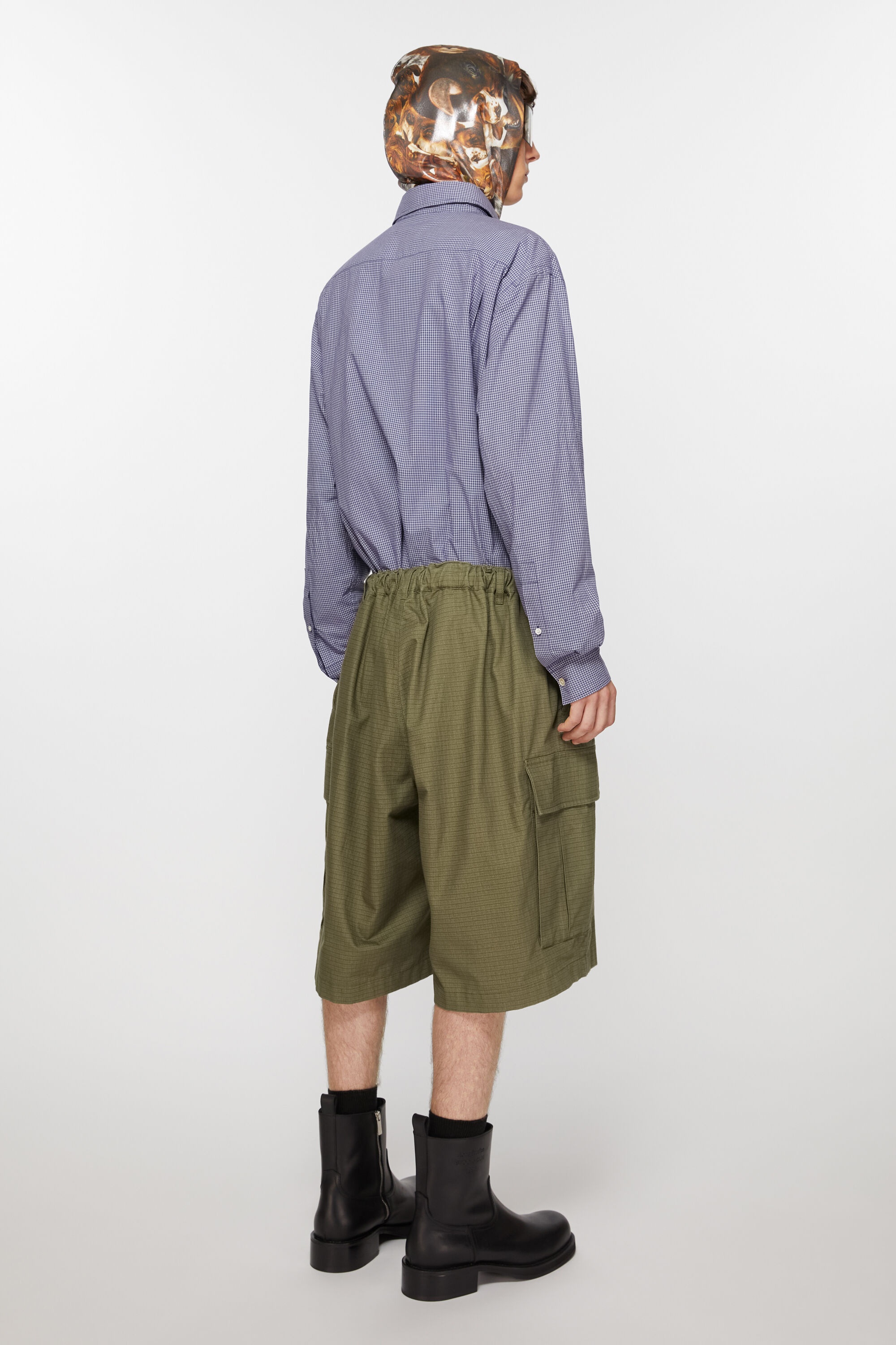 Ripstop shorts - Olive green - 4