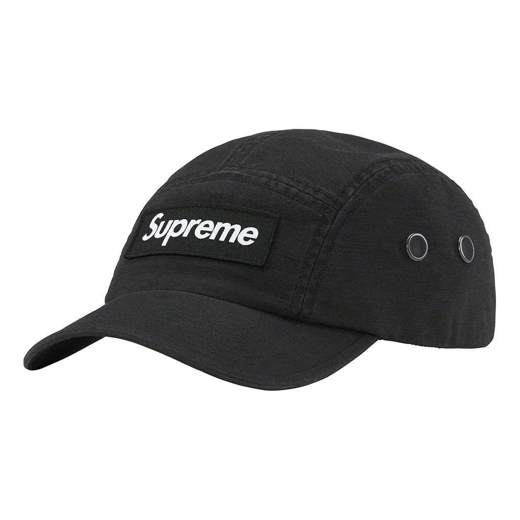 Supreme Military Camp Cap 'Black White' SUP-SS23-309 - 1