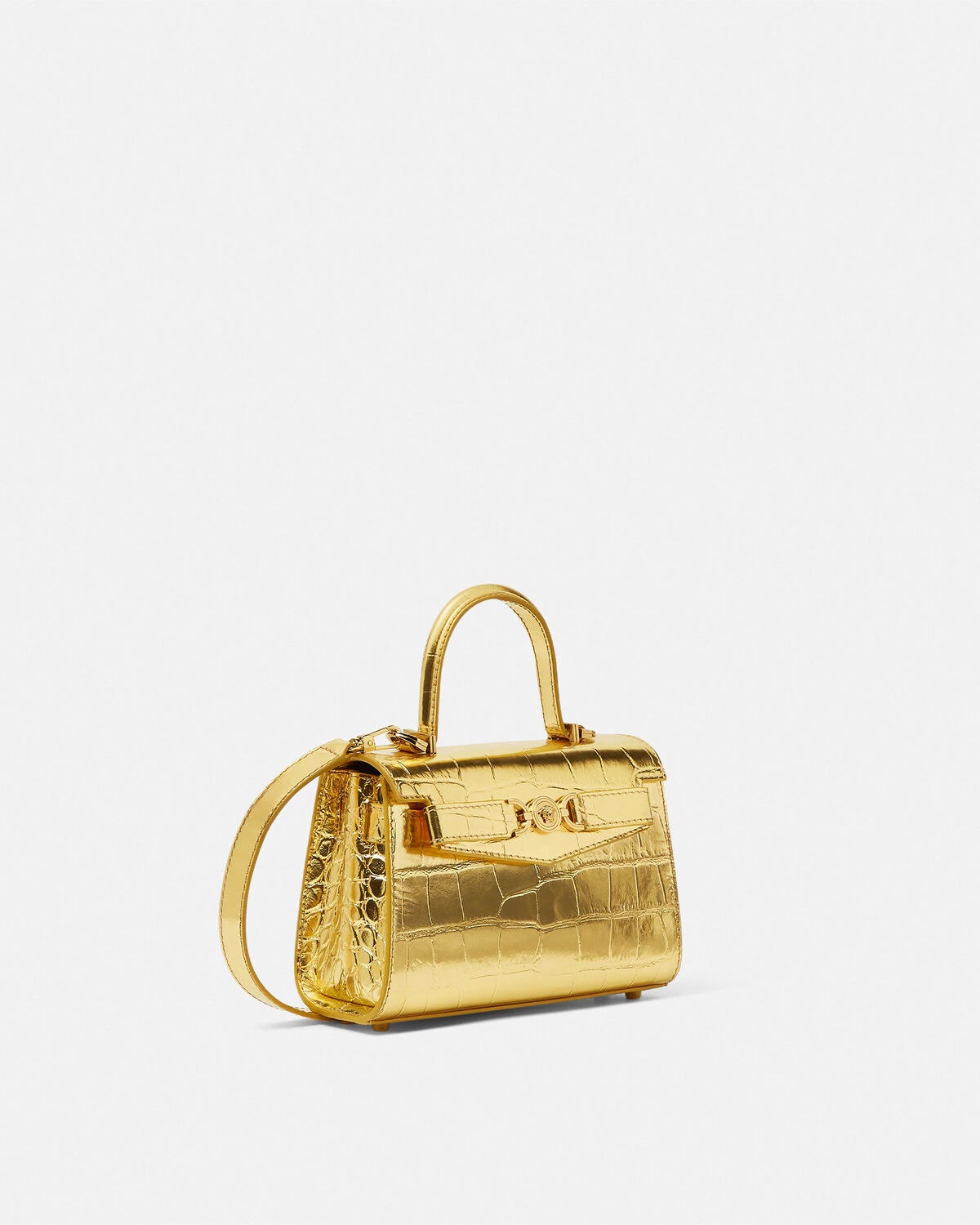 Croc-Effect Medusa '95 Small Handbag - 2