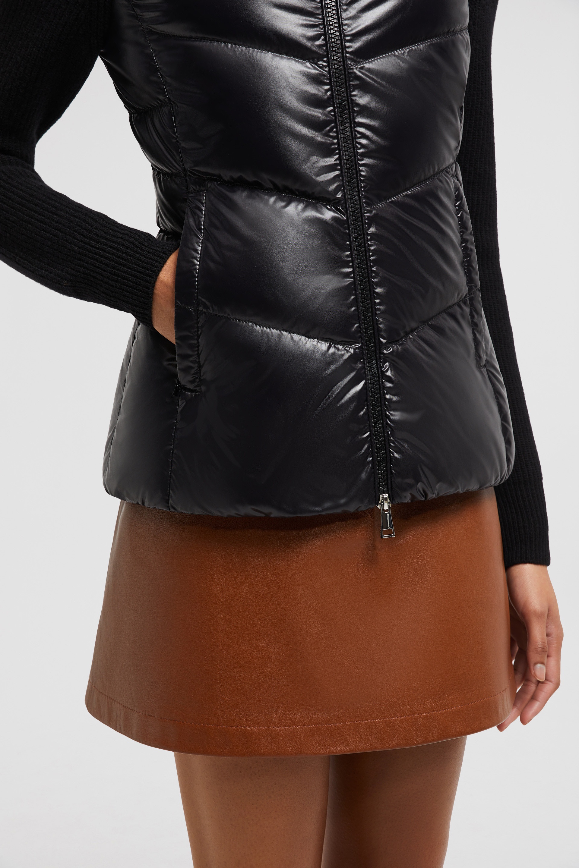 Padded Wool Zip-Up Cardigan - 6