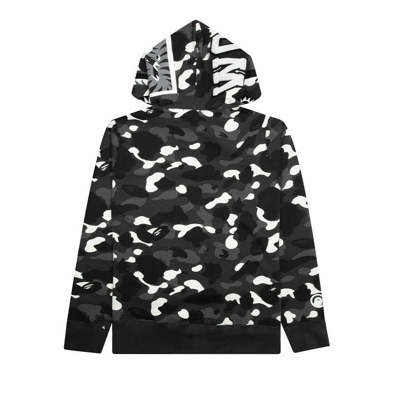A BATHING APE® BAPE City Camo Shark Full Zip Hoodie 'Black' outlook