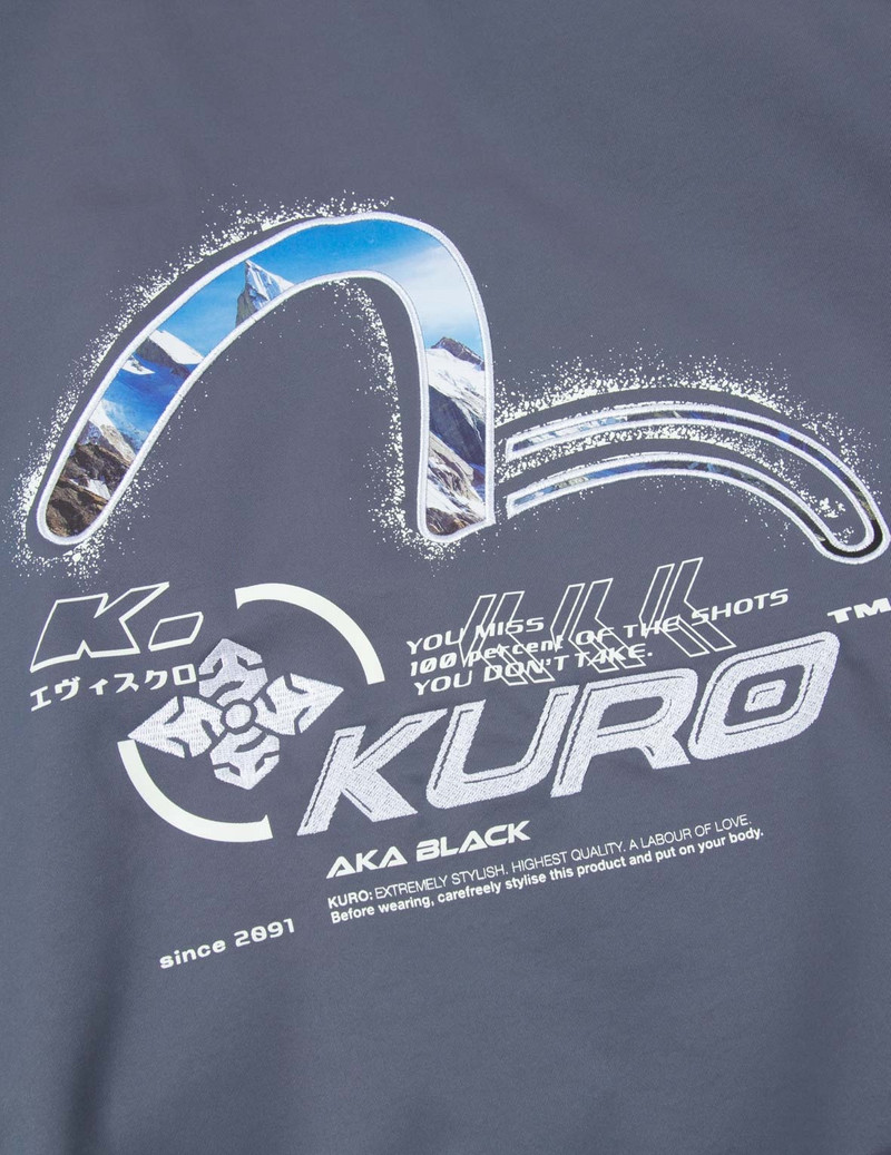 Spray Paint Effect Seagull Print Bomber Jacket 7