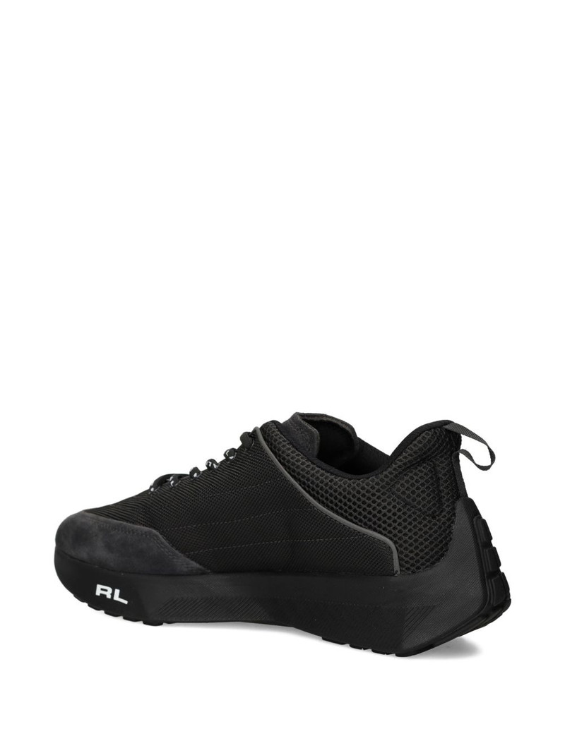 mesh-panel suede trainers 4