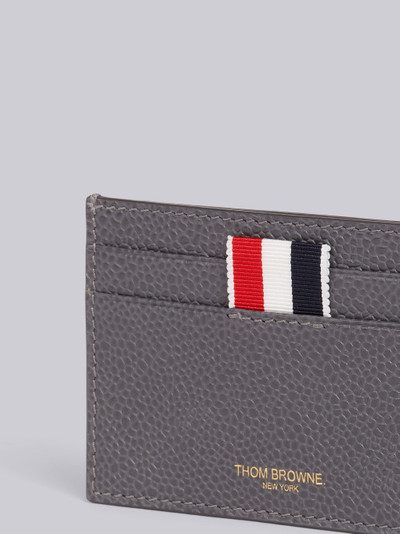 Thom Browne Medium Grey Pebbled Calfskin Rabbit Icon Card Holder outlook