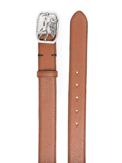 Etro Pegasus buckle belt outlook