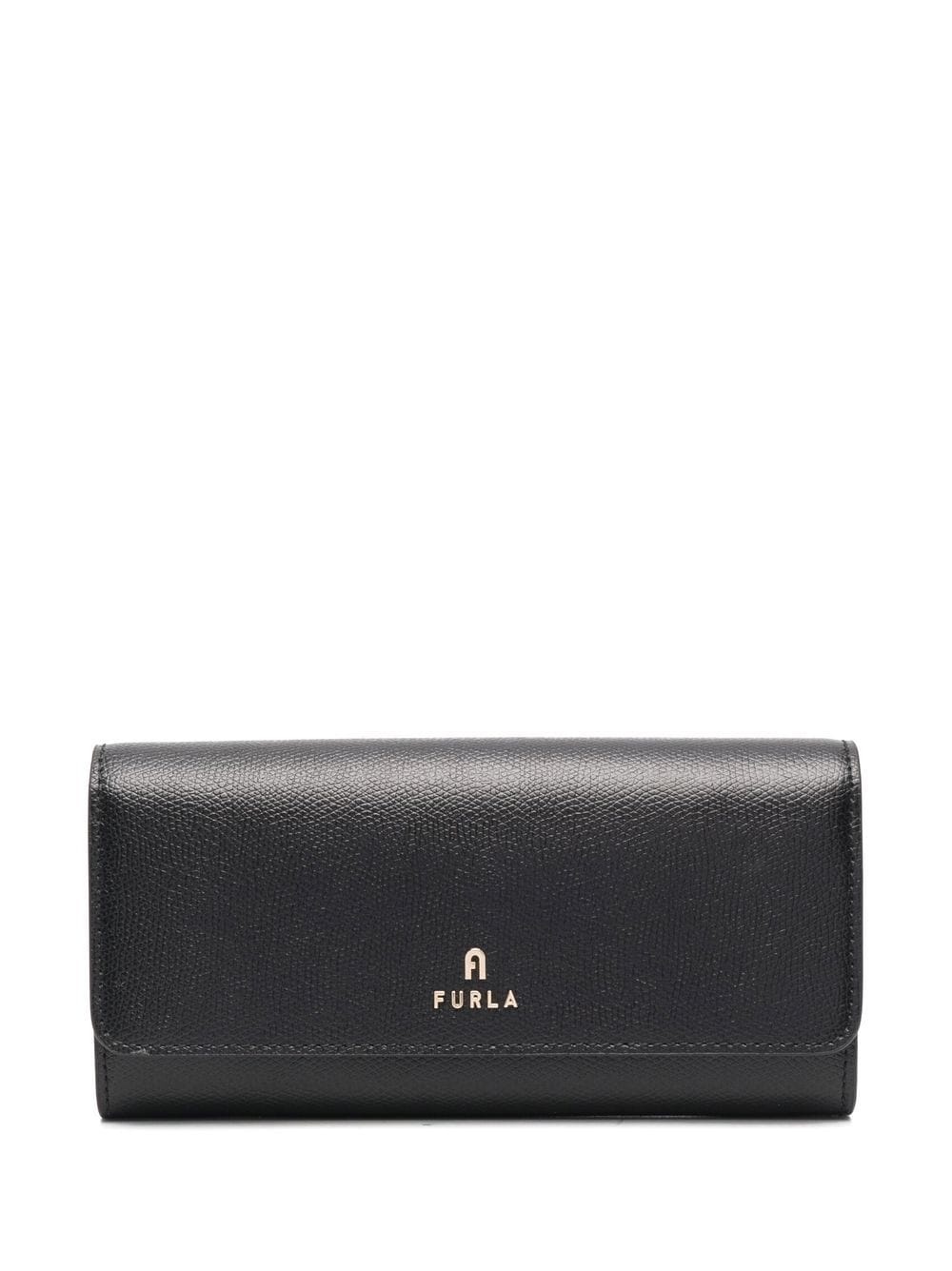 grained-leather continental wallet - 1