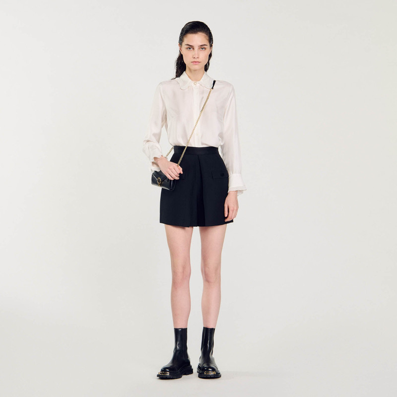 Sandro HIGH-WAISTED SHORTS WITH BUTTONS outlook