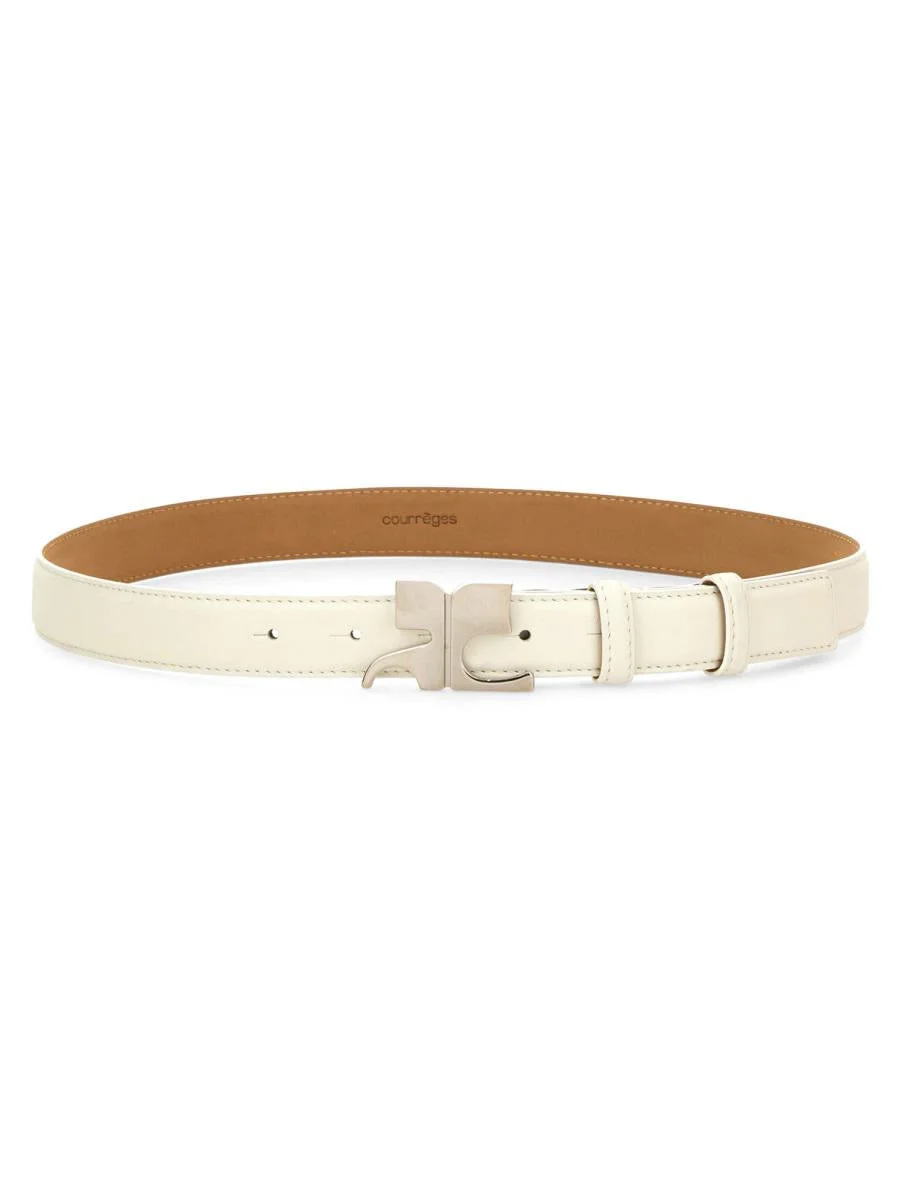 Courrèges Leather "Ac" Belt - 1