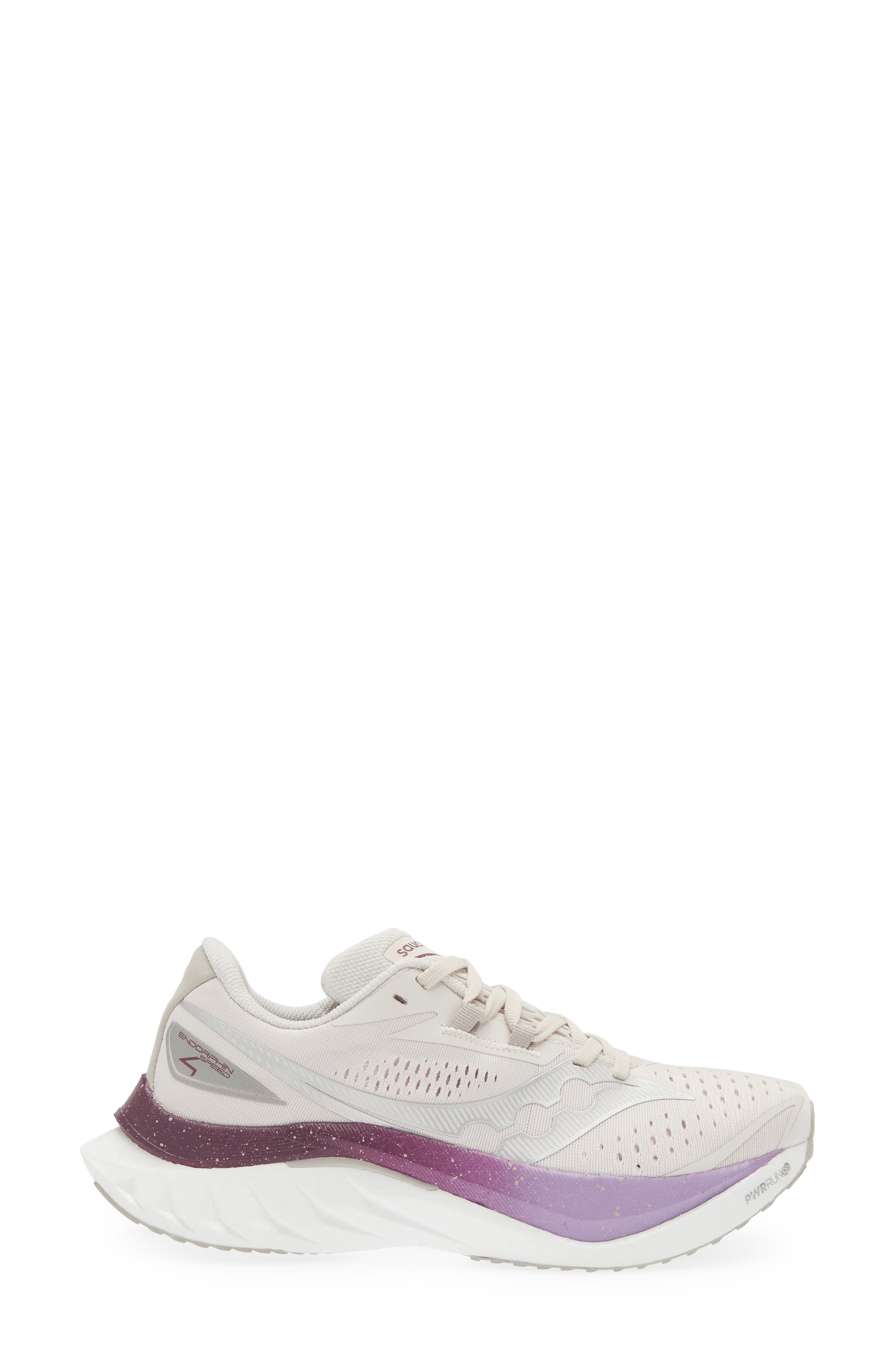 Saucony Endorphin Speed 4 Running Shoe in Moon/Plum at Nordstrom - 3