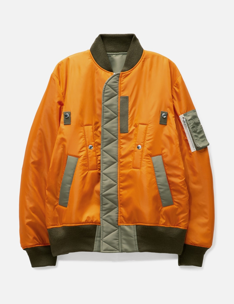 NYLON TWILL WORKWEAR BOMBER JACKET 1
