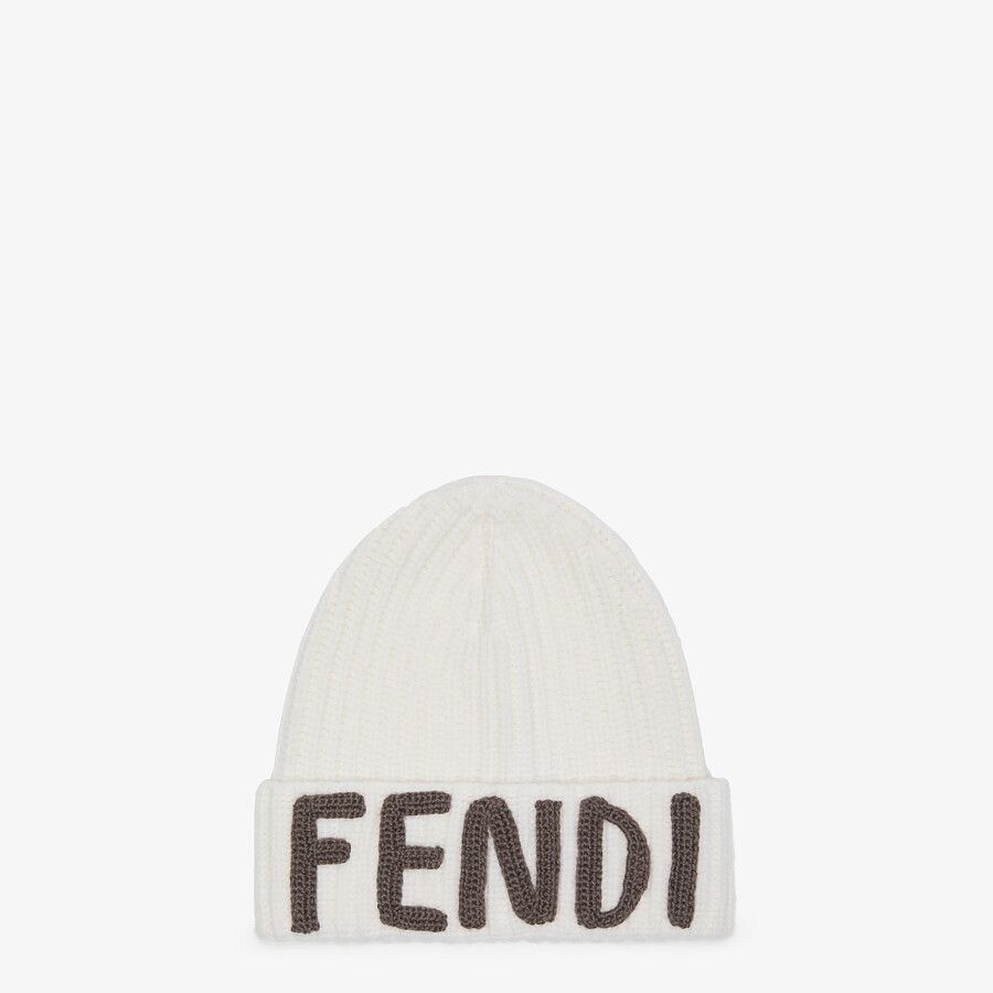 White wool beanie - 1