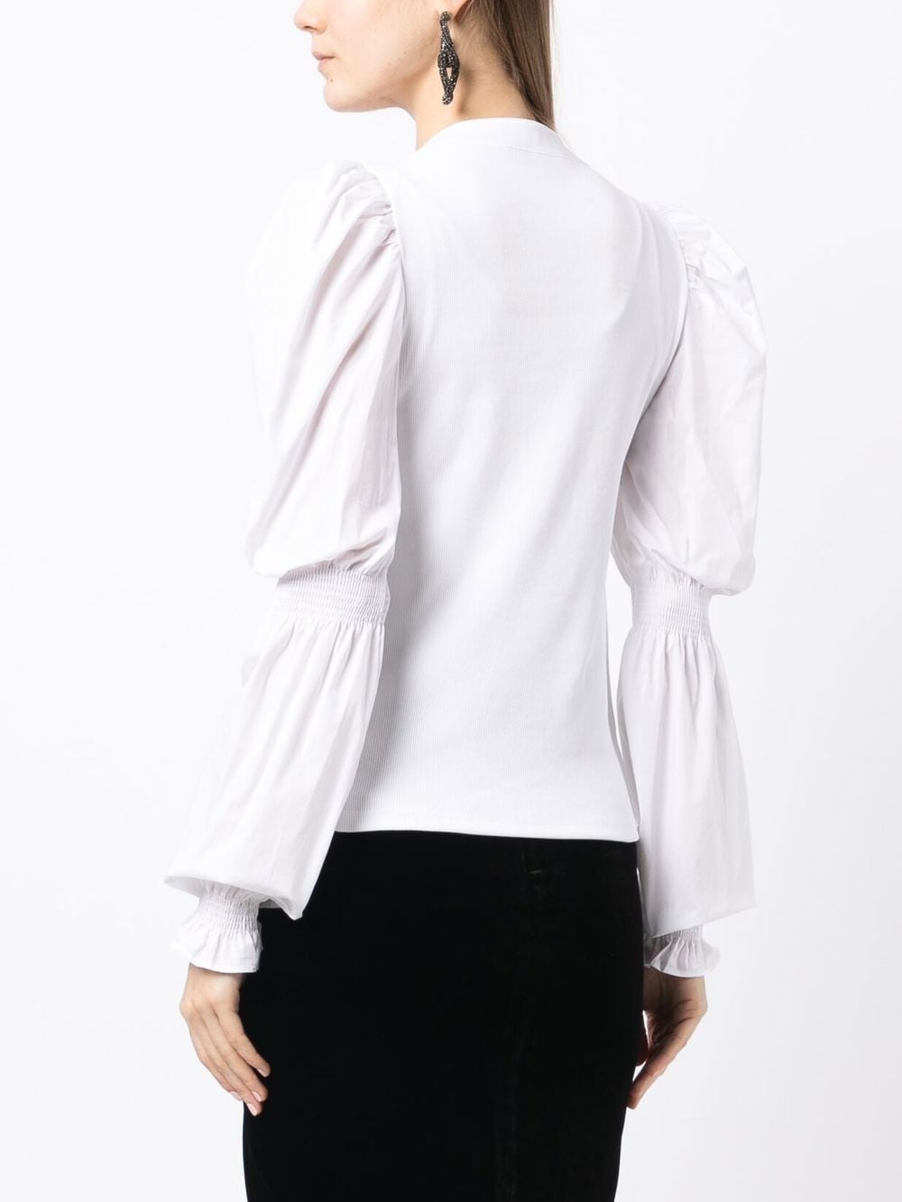 Effy puff-sleeve blouse - 4