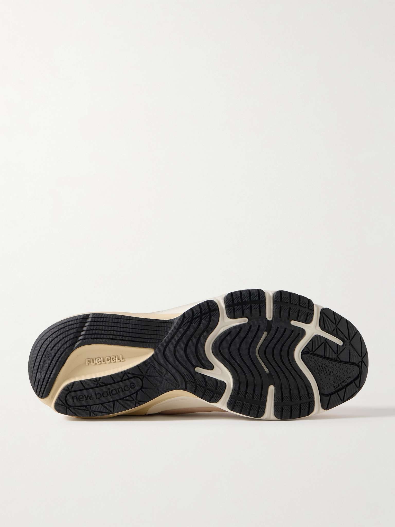 990v6 Leather-Trimmed Suede and Mesh Sneakers - 3