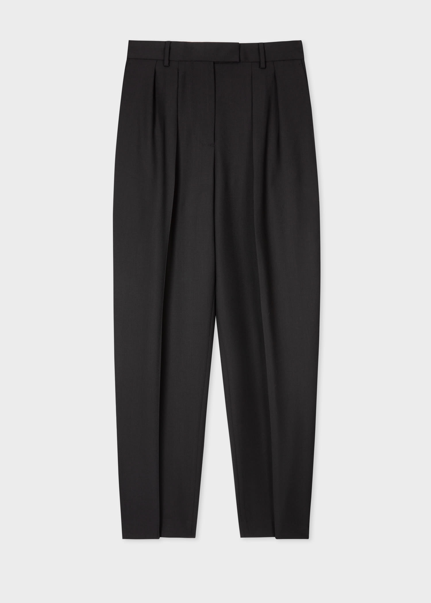 A Suit To Travel In -  Double-Pleat Wool Cropped Travel Pants - 1