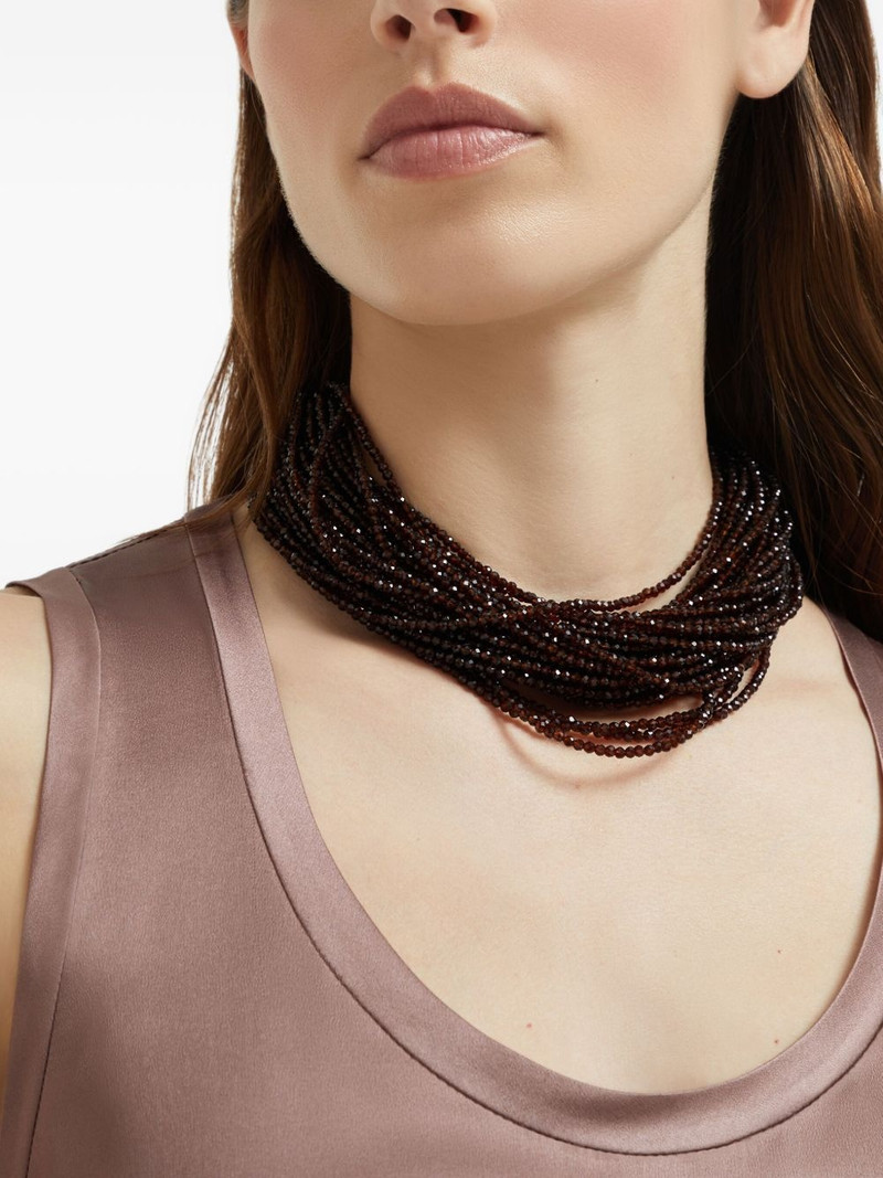 Brunello Cucinelli multi-strand beaded necklace outlook