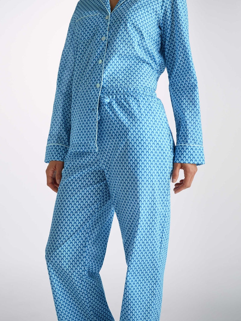 Women's Pyjamas Ledbury 65 Cotton Batiste Blue - 5