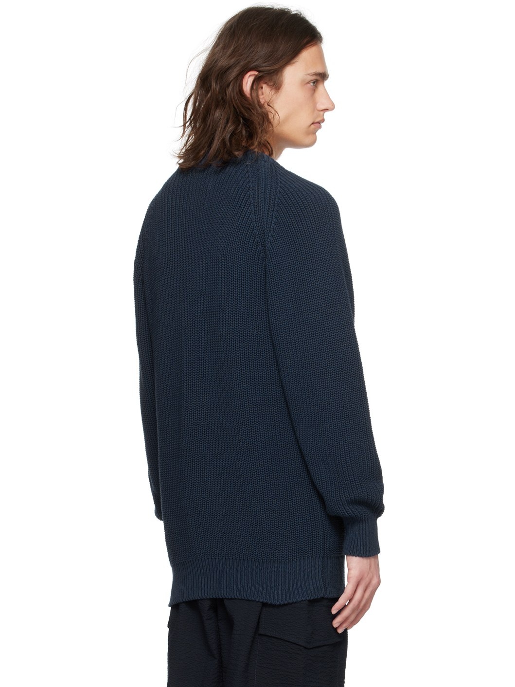 Navy Easy Knit Sweater - 3