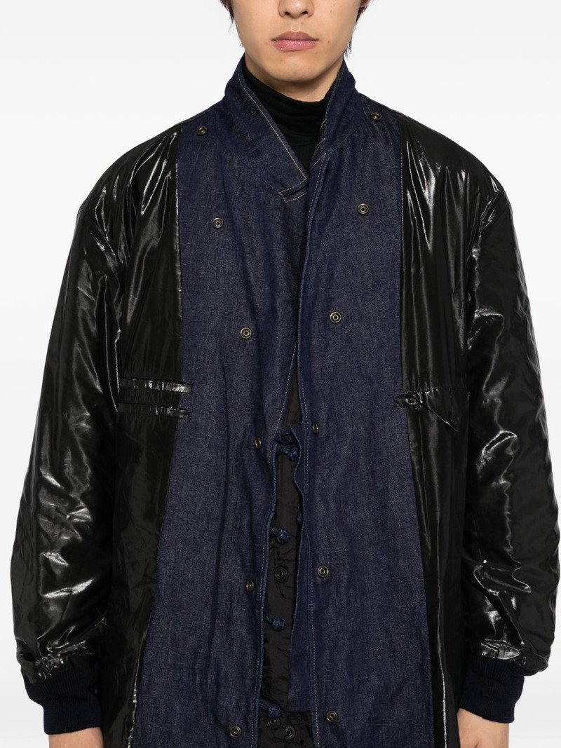 panelled denim coat 5