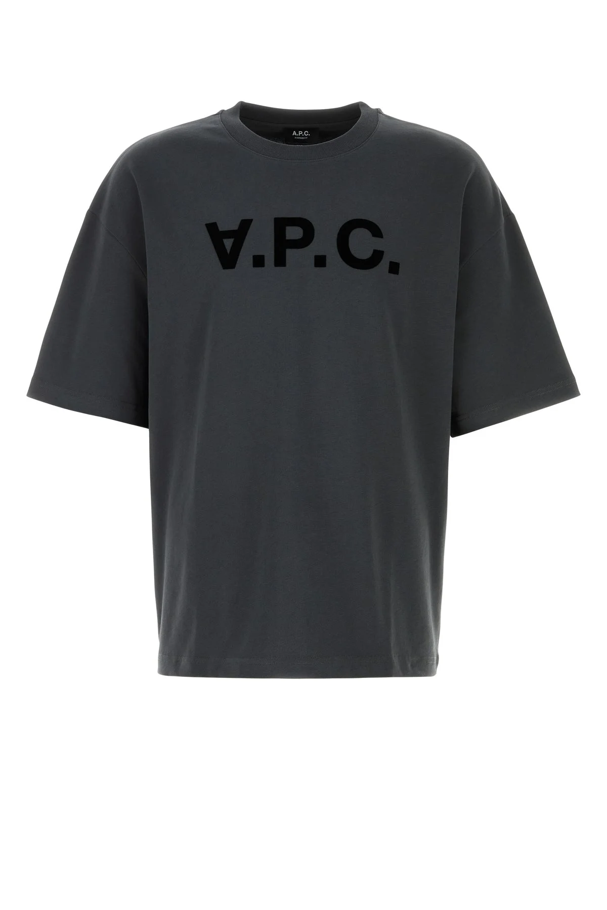 Graphite cotton oversize t-shirt - 1