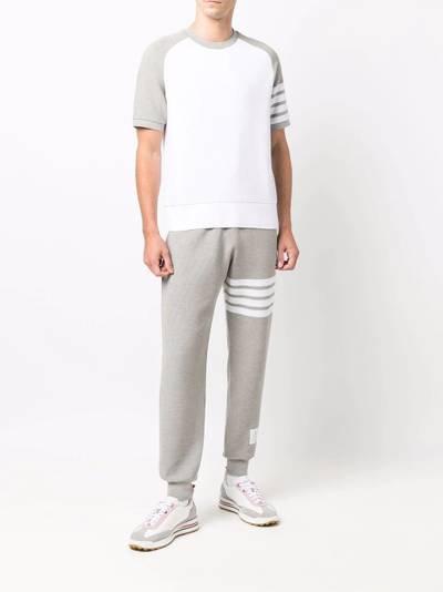 Thom Browne Ottoman rib 4-Bar stripe track pants outlook