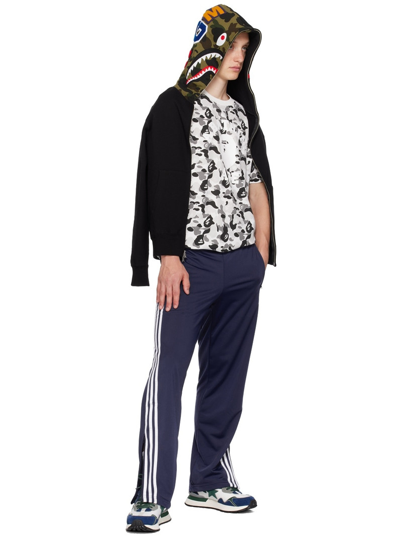 A BATHING APE® Gray ABC Camo College T-Shirt outlook