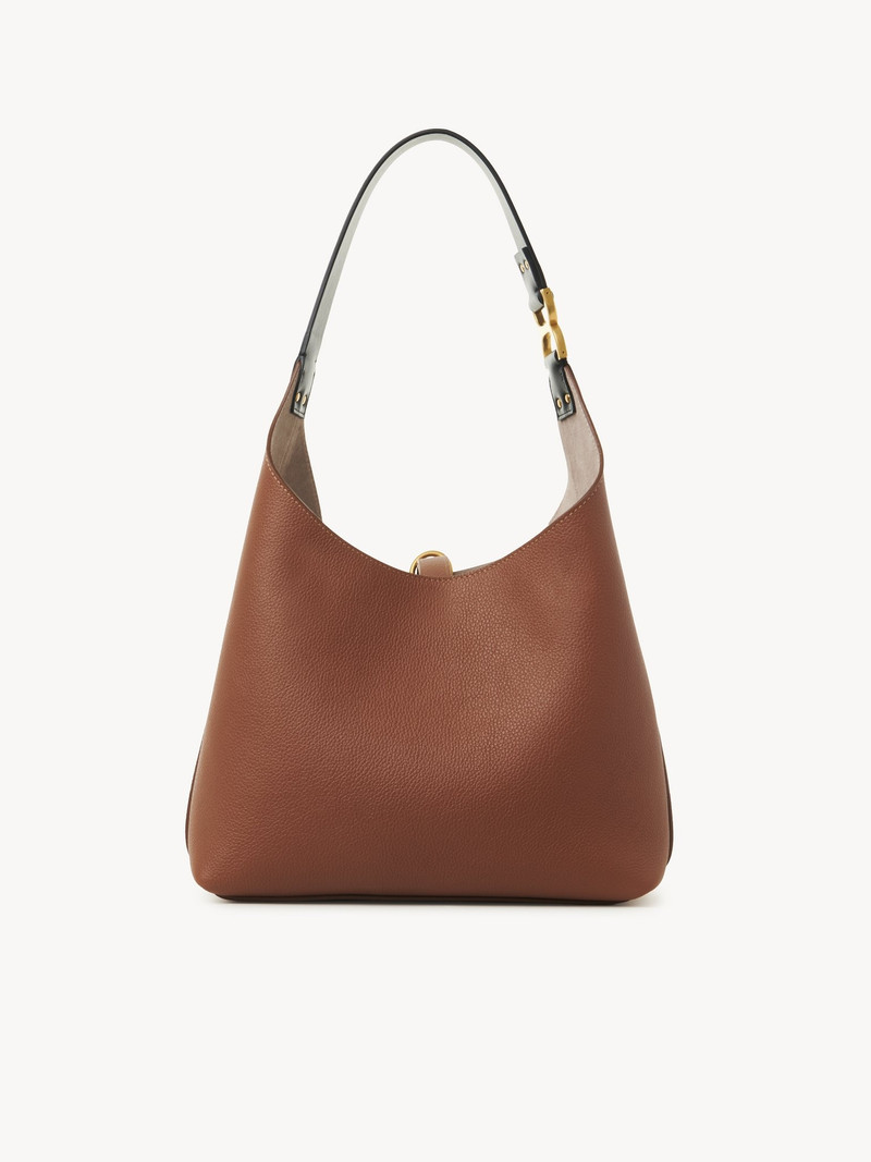 SMALL MARCIE HOBO BAG IN GRAINED LEATHER 4
