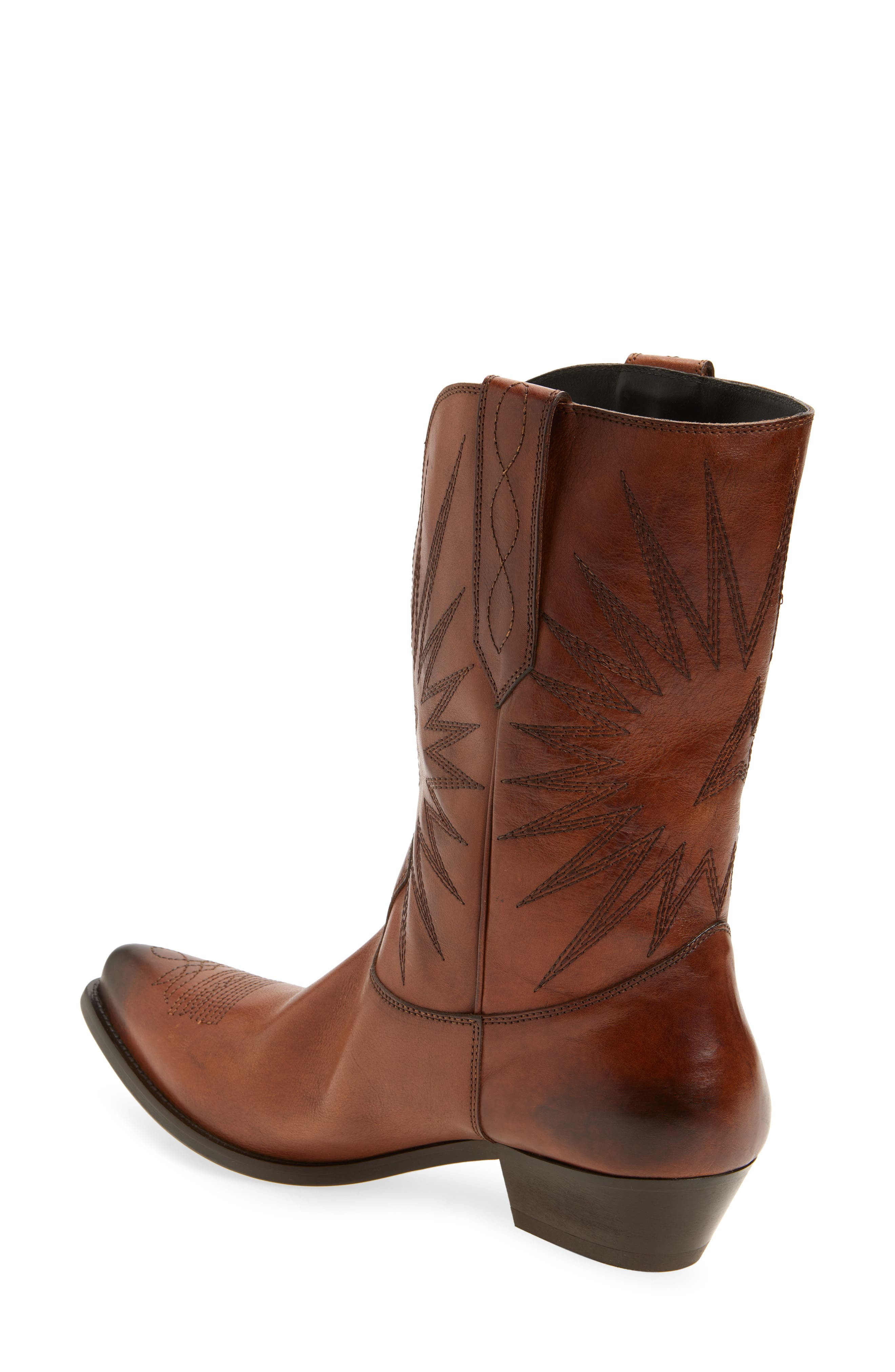 Golden Goose Wish Star Short Western Boot in Tan at Nordstrom - 2