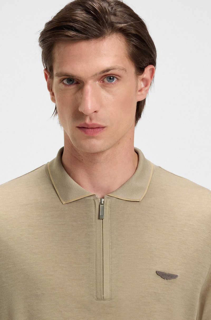 BOSS X ASTON MARTIN POLO SHIRT WITH NUBUCK LOGO 3