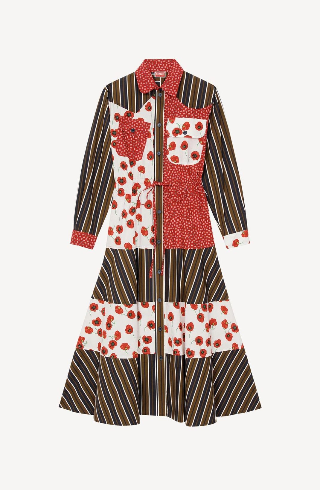 Printed midi dress - 1
