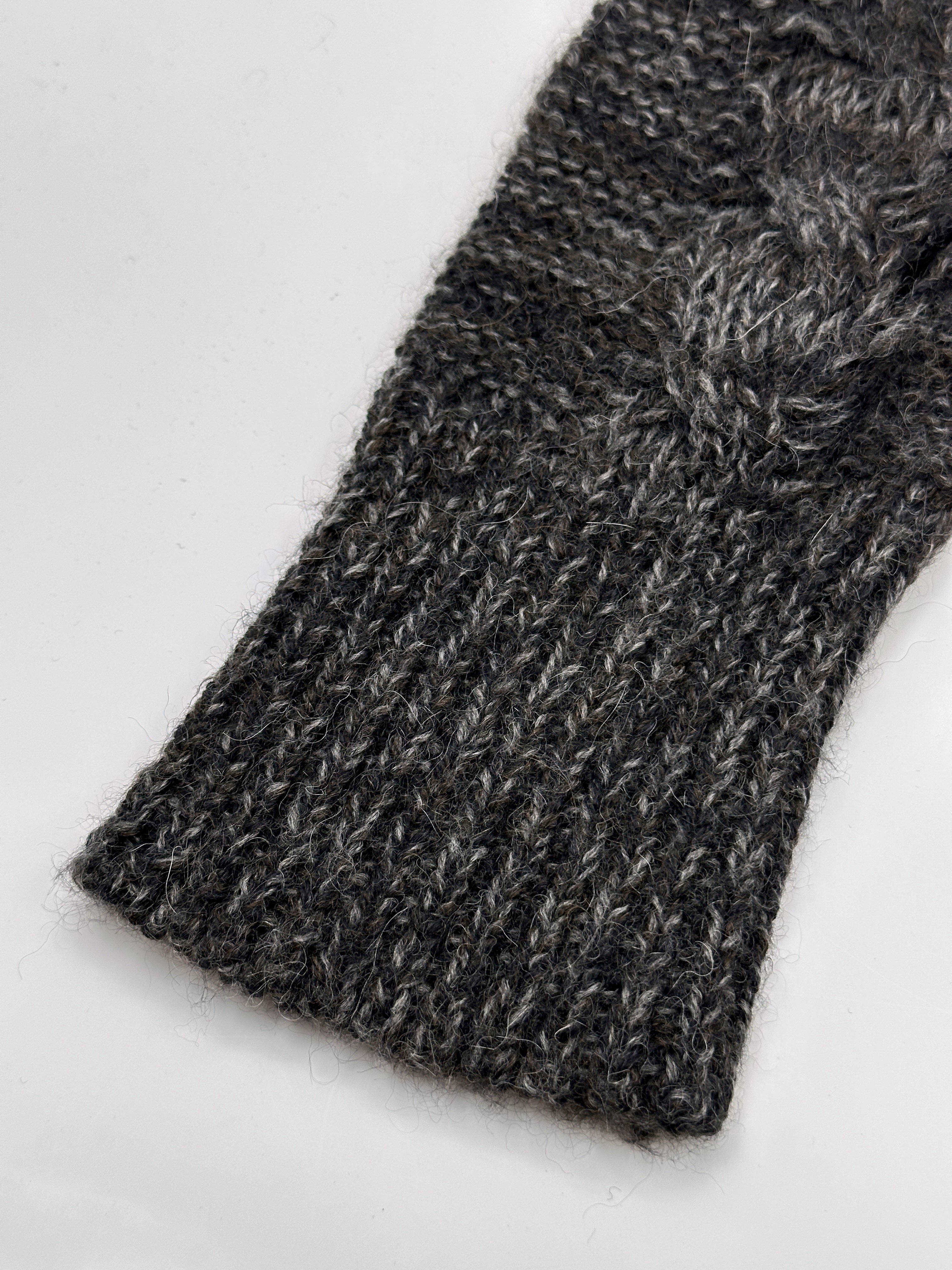 Ann Demeulemeester Fall 2010 Asymmetrical Alpaca Knit Long Cardigan - 13