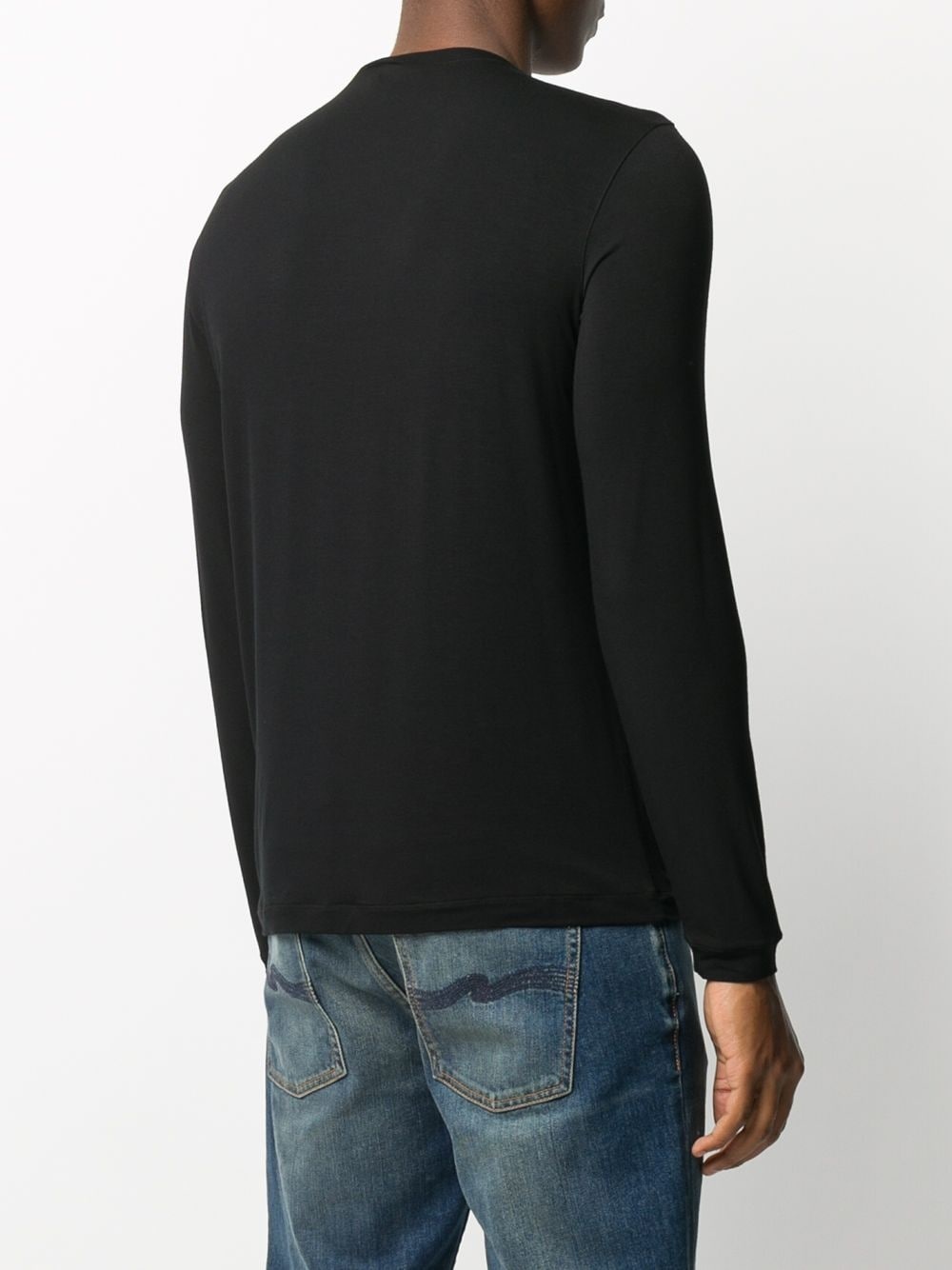 plain longsleeved T-shirt - 4