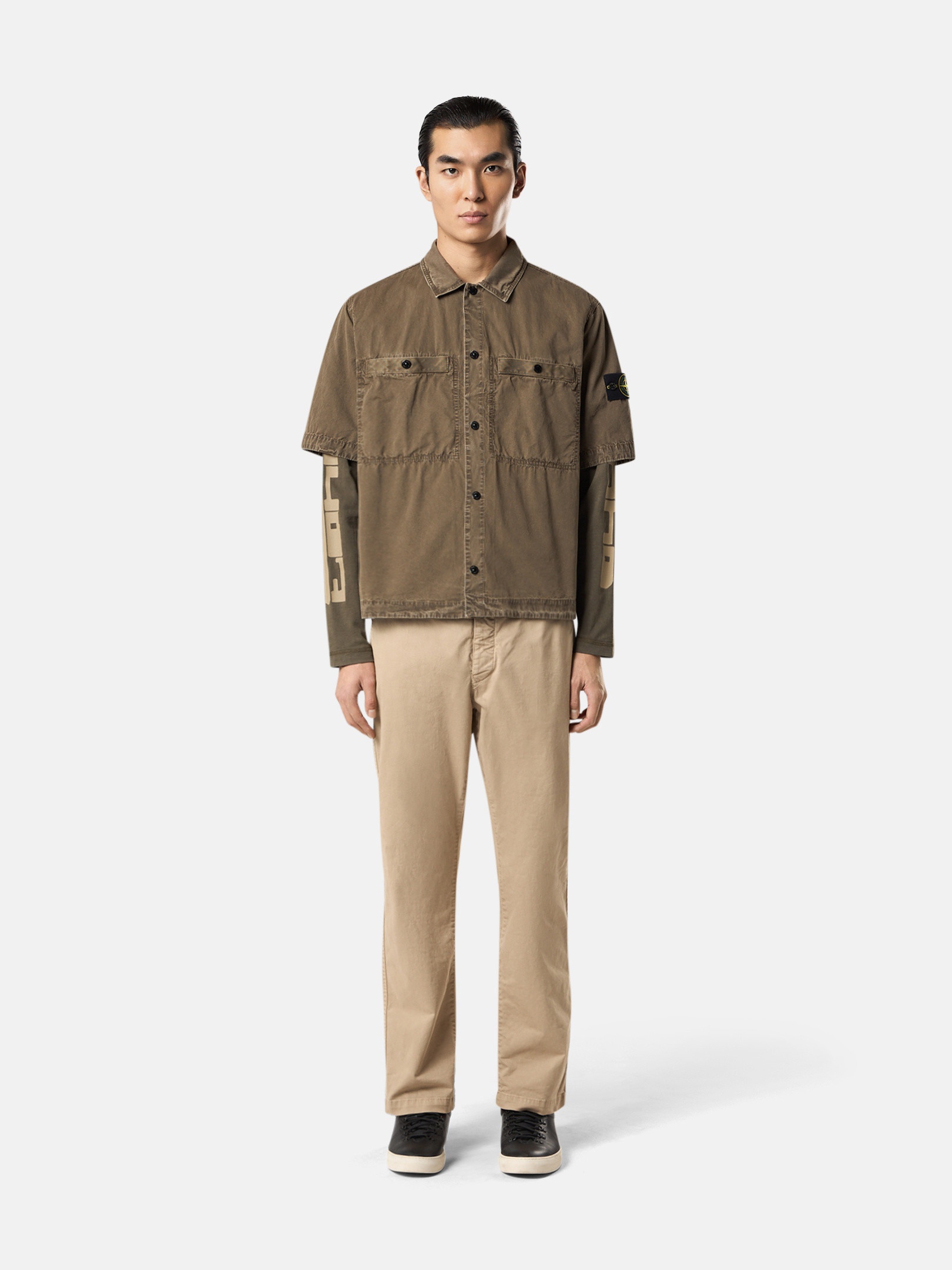 1200029 BRUSHED ORGANIC COTTON CANVAS 'OLD' EFFECT - 2