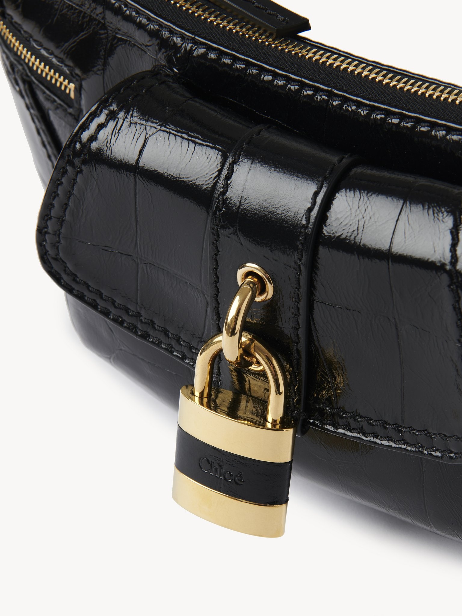 THE 99 SHOULDER BAG IN CROCO-EFFECT LEATHER - 7