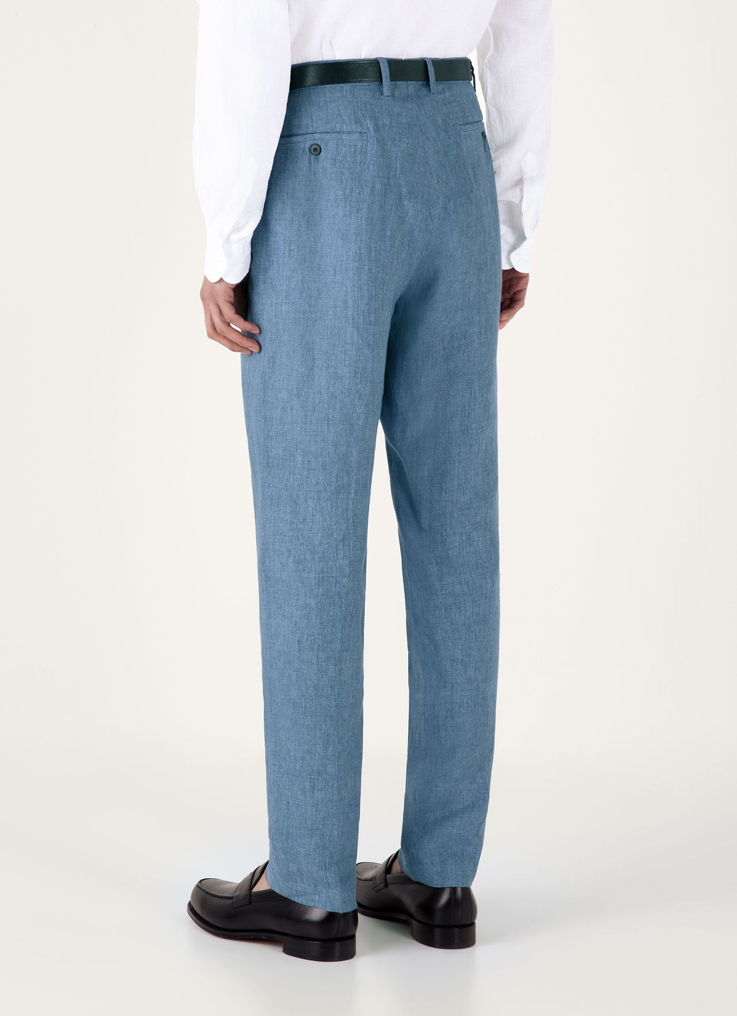 Pleated Linen Trouser - 5