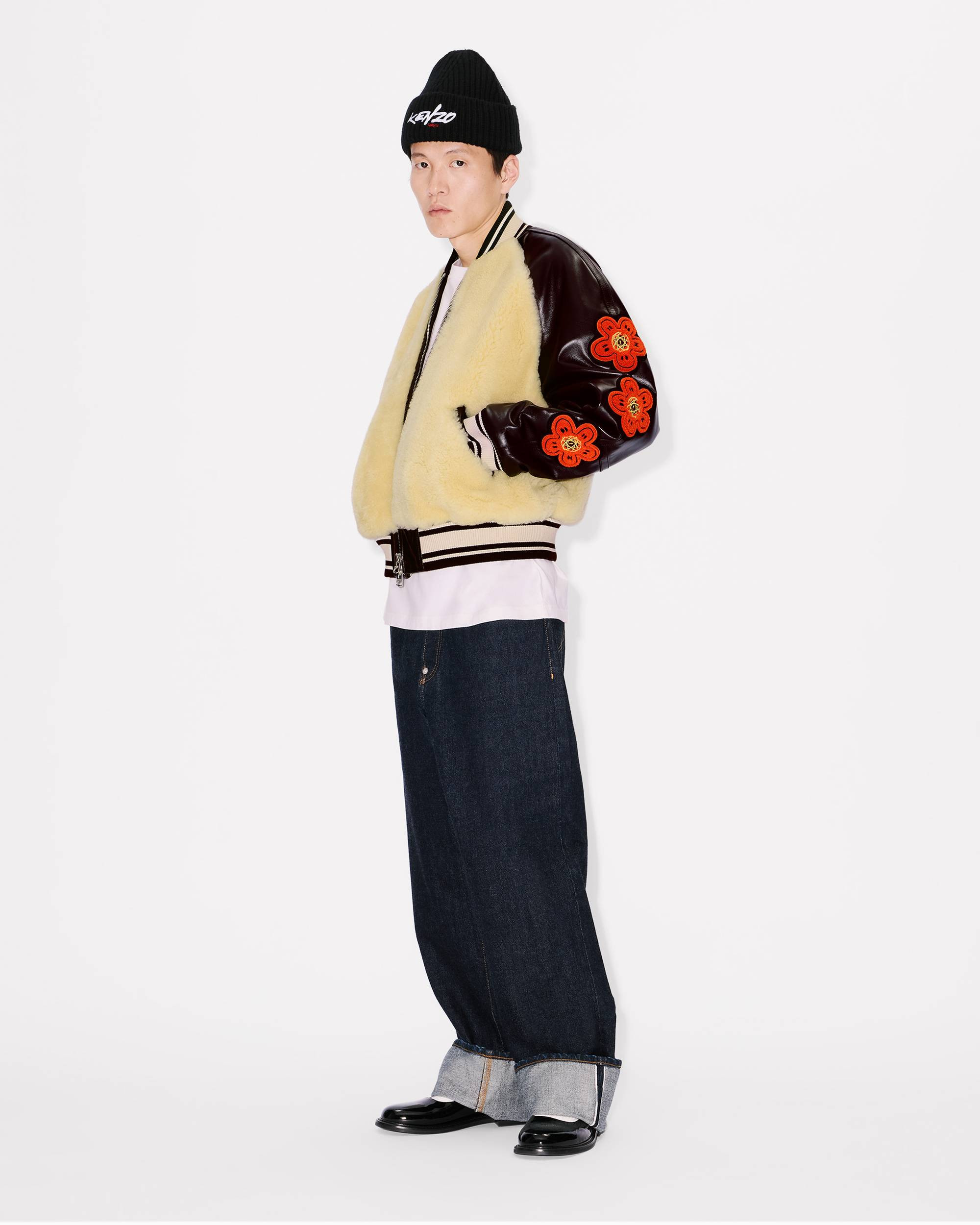 'Kenzo x Futura 2000' genderless shearling varsity - 10