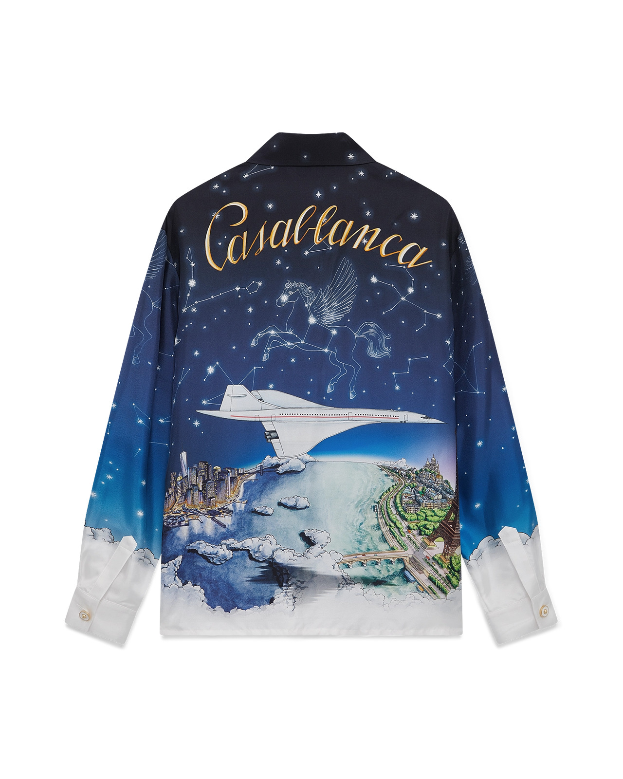 Vol De Nuit Silk Long Sleeve Shirt - 2