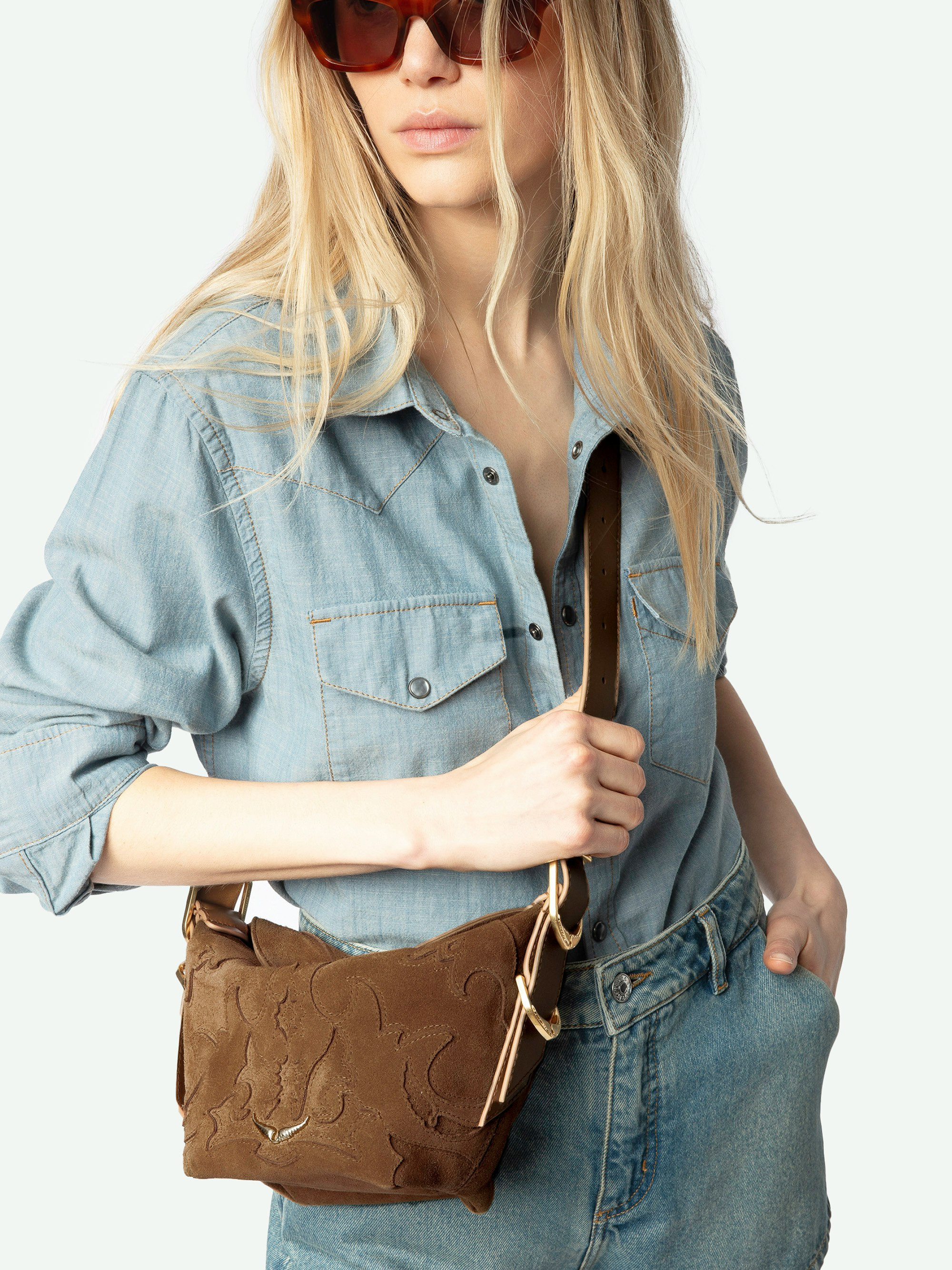 Baby Jane Suede Bag - 7