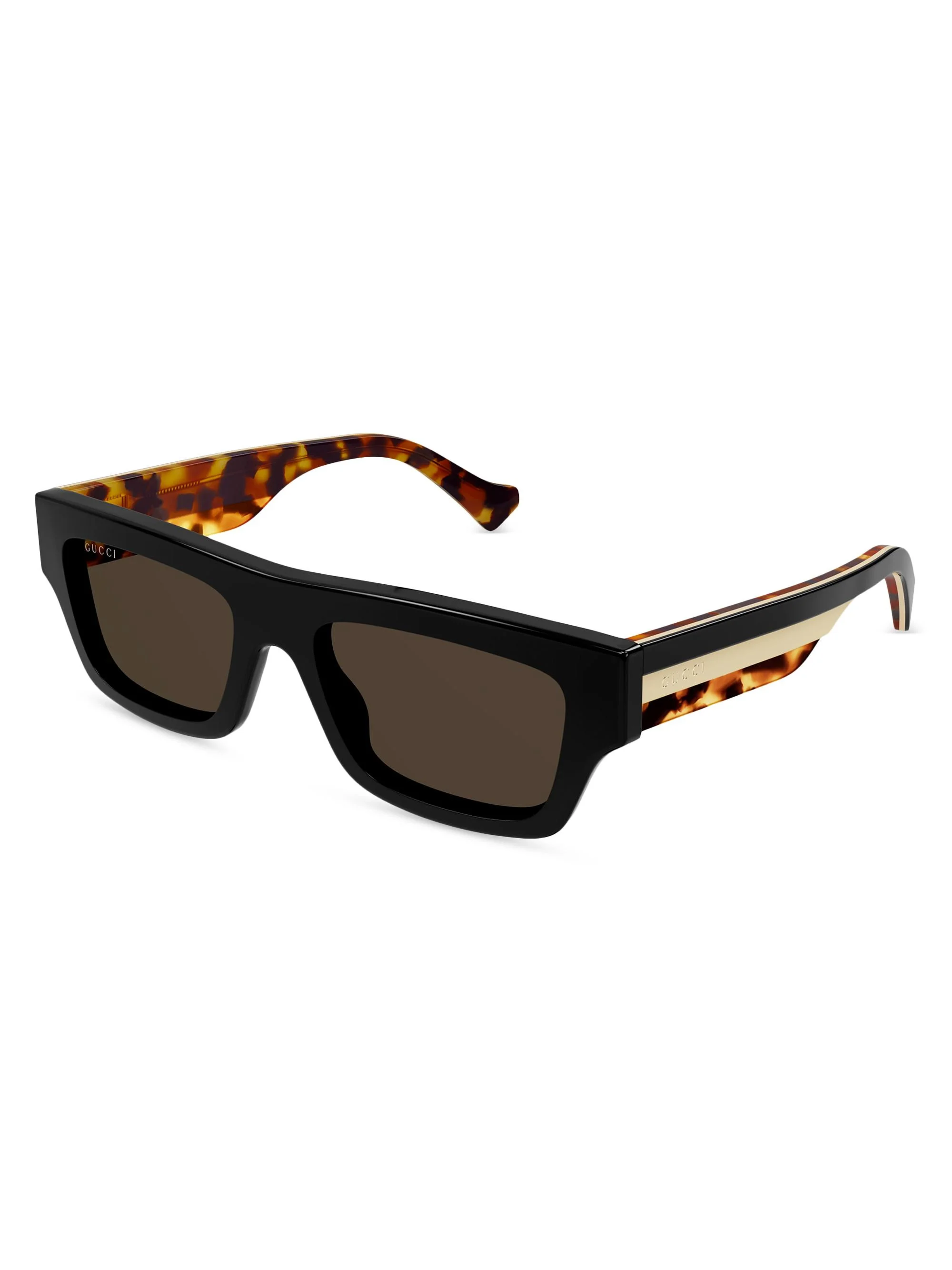 Men's Web Studi 55MM Acetate Rectangular Sunglasses - Black Multi - 1