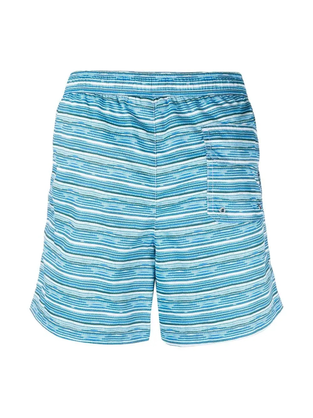 stripe-print swim shorts - 2