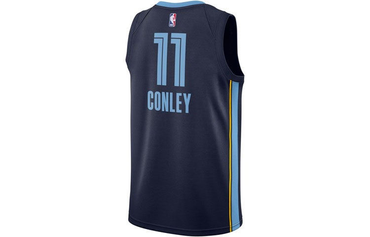 Nike NBA Casual Sports Basketball Vest SW Fan Edition Memphis Gray Memphis Grizzlies 11 Navy Blue AA - 2