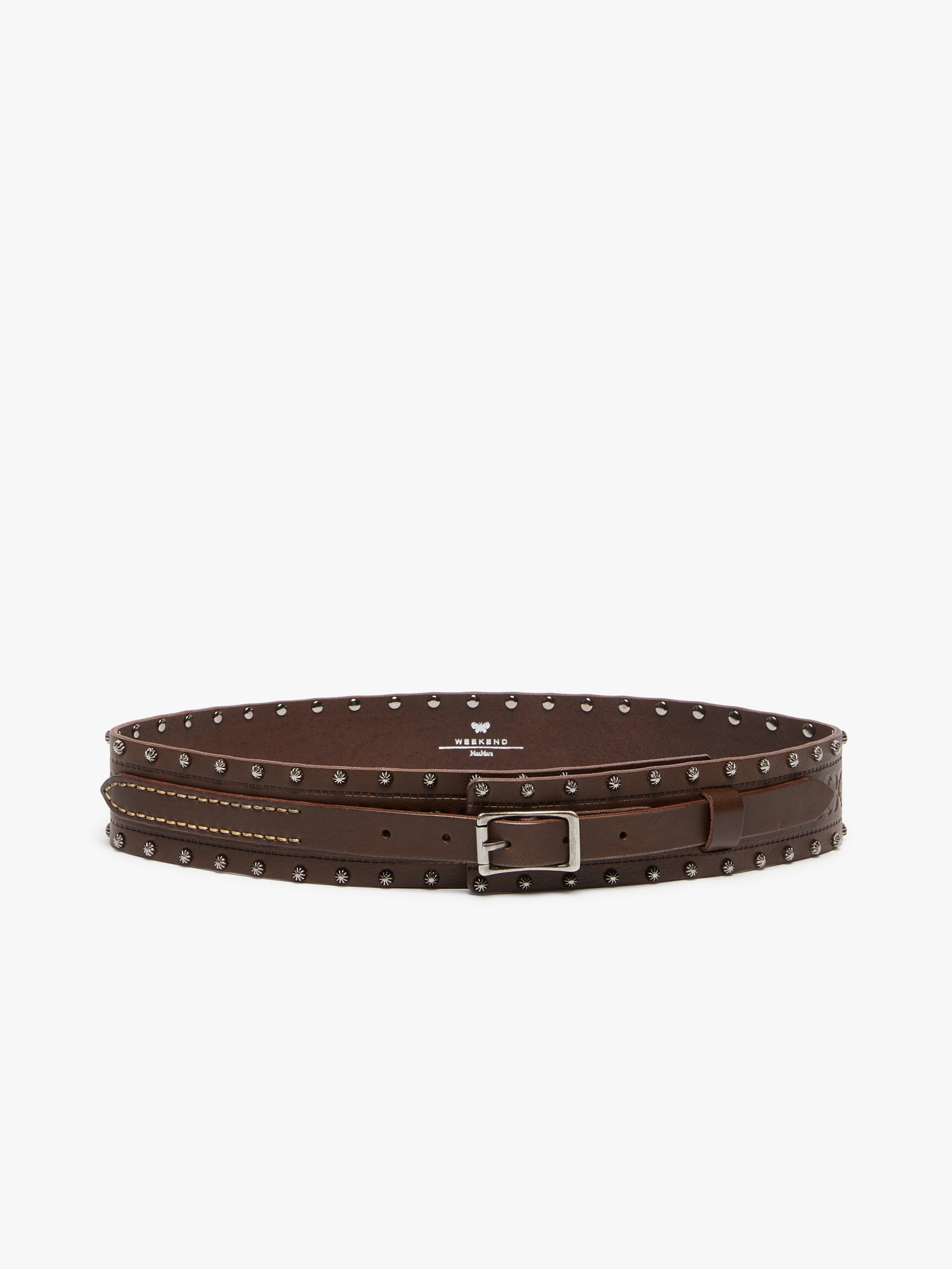 CITRATO Studded leather belt - 1
