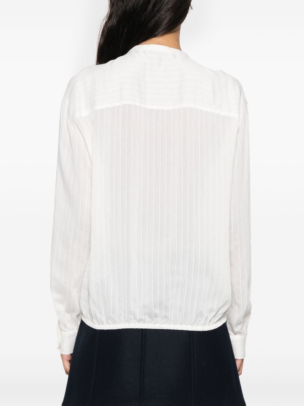 ruffled-trim shirt - 4