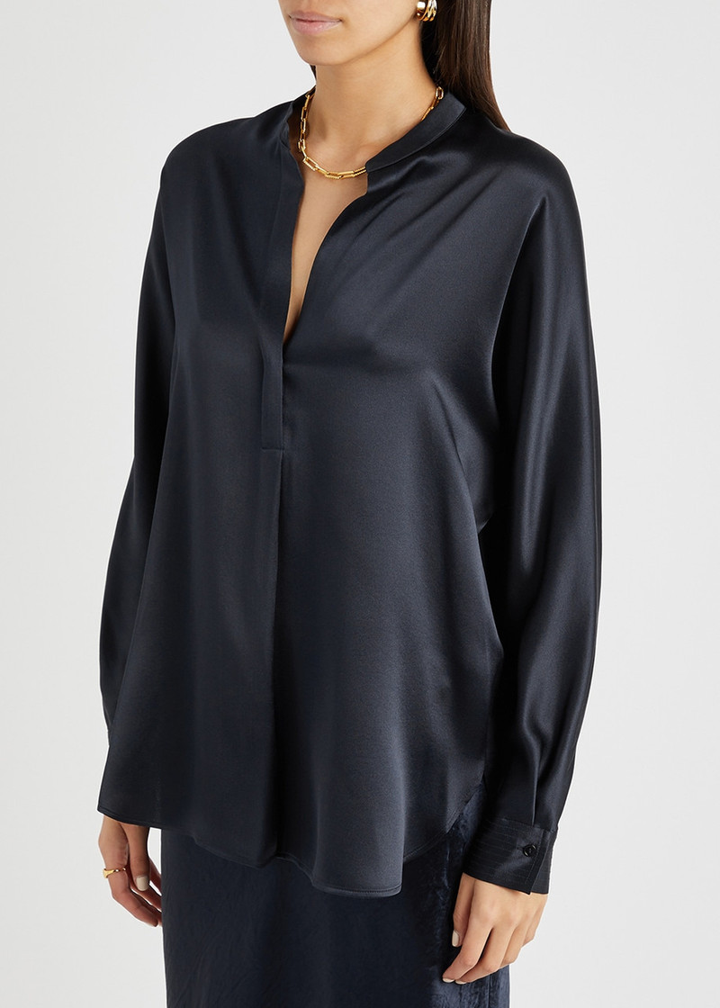 Vince B BAND COLLAR BLOUSE outlook