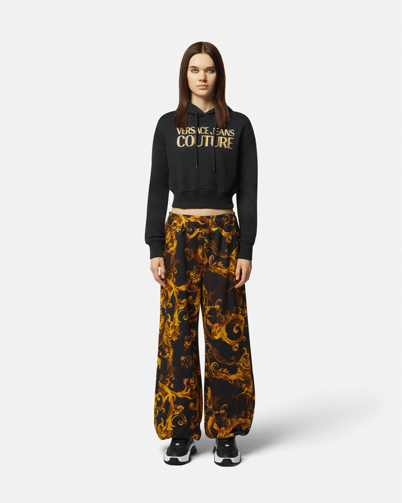 VERSACE JEANS COUTURE Logo Crop Hoodie outlook