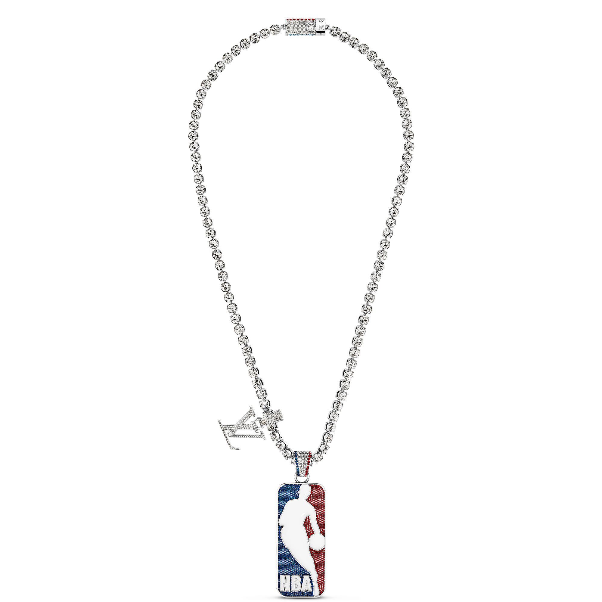 LVxNBA Strass Pendant Necklace - 5