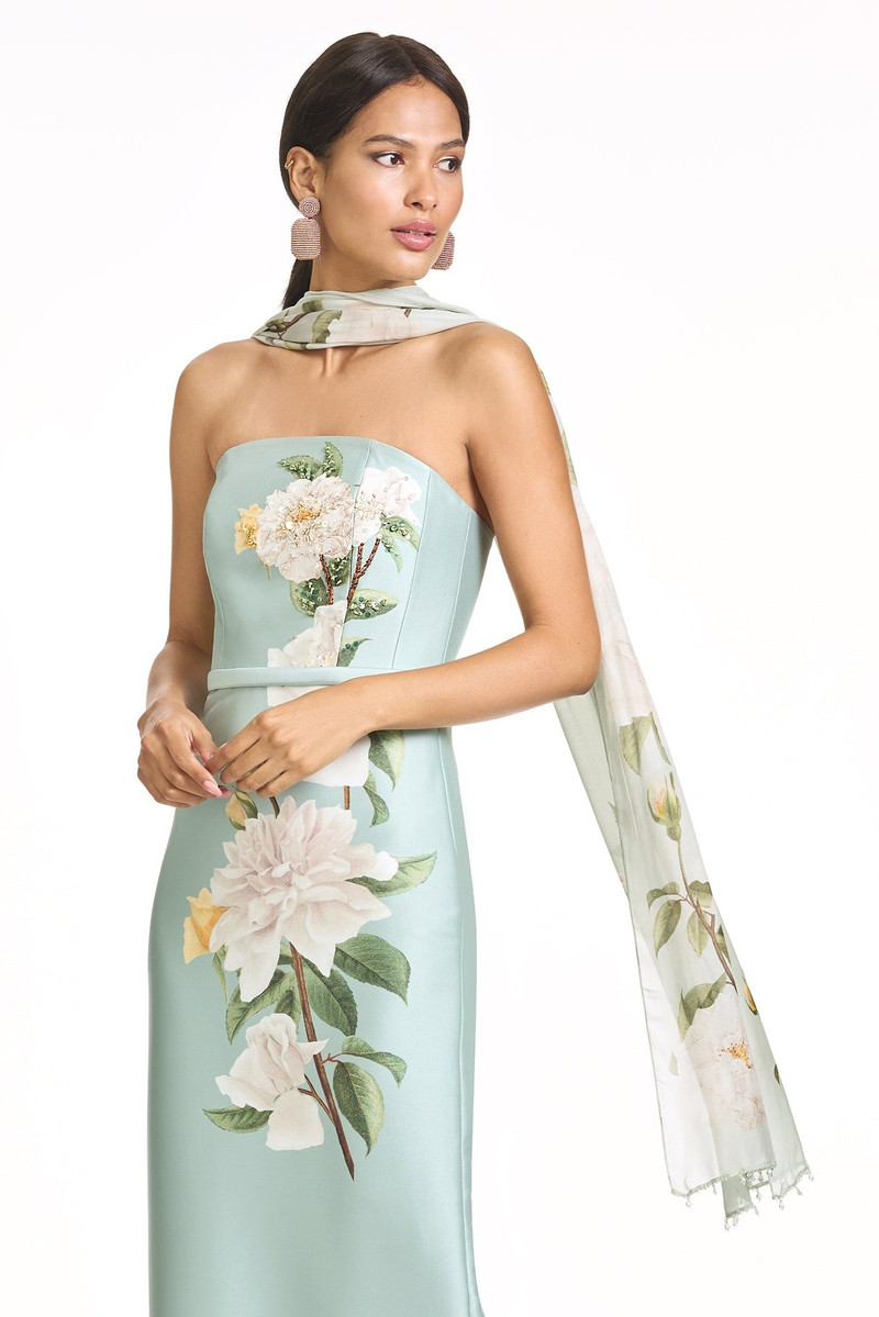 SACHIN & BABI EMMY SCARF - CELADON SOIREE outlook